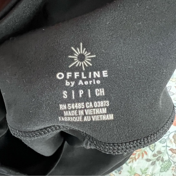 Aerie Skort Skirt Small Athletic Activewear Black Crossover V Waist B13 - Picture 5 of 8